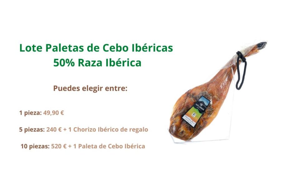 Lote Paletillas de Cebo 50% Raza Ibérica