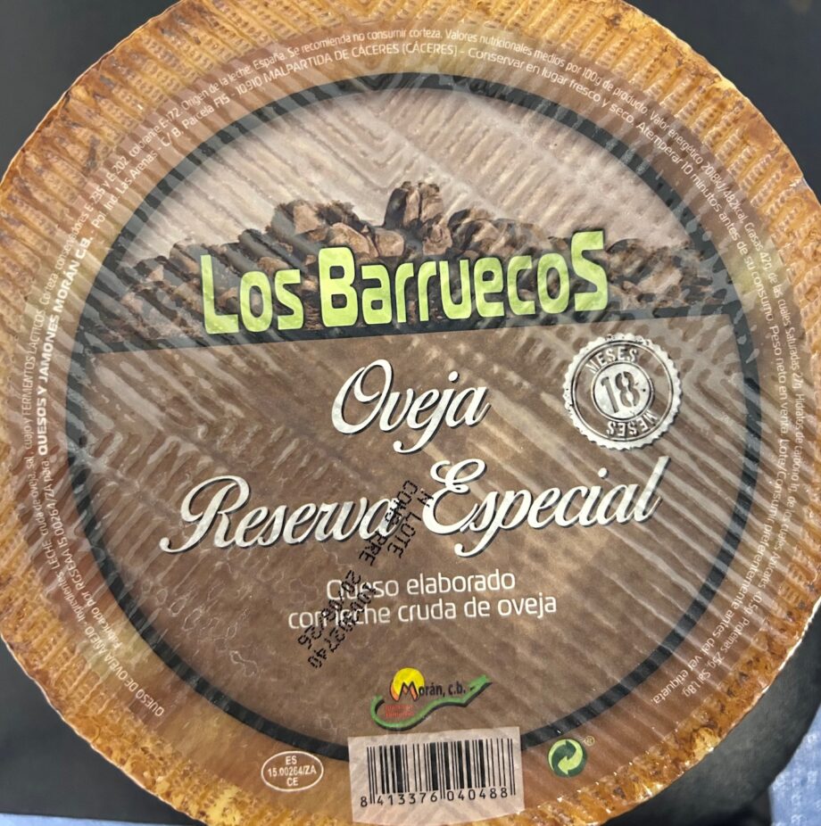 QUESO DE OVEJA RESERVA ESPECIAL- LOS BARRUECOS